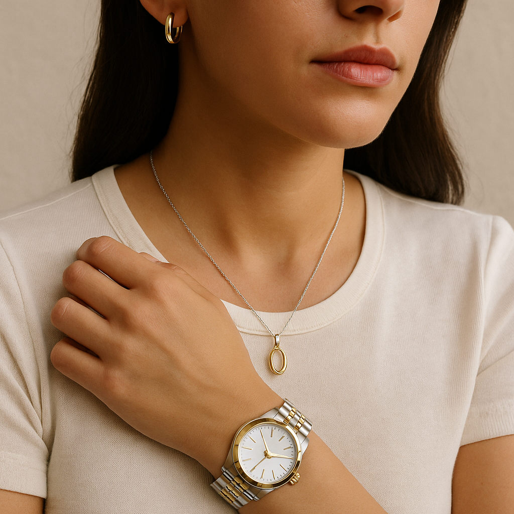 Start with one piece that already mixes finishes