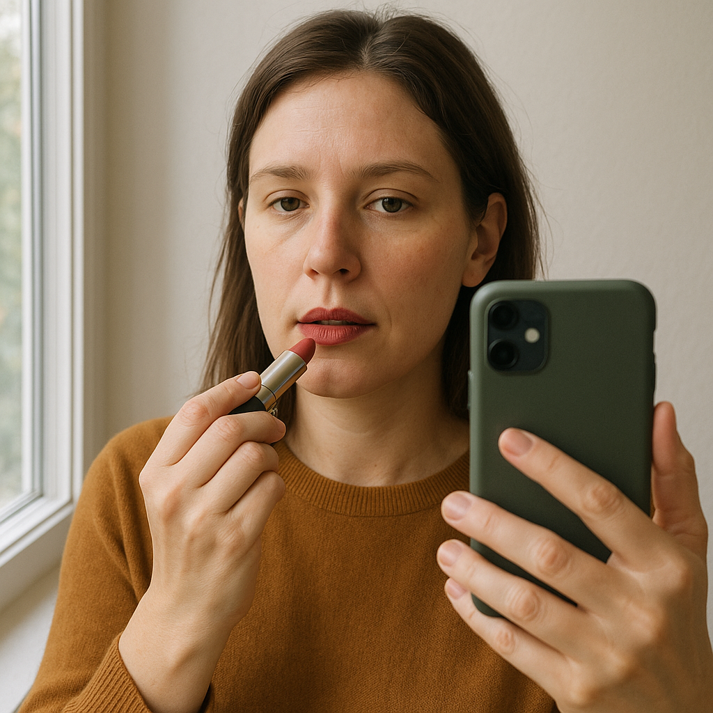 Lipstick as your hue meter (yes, even if you barely wear it)