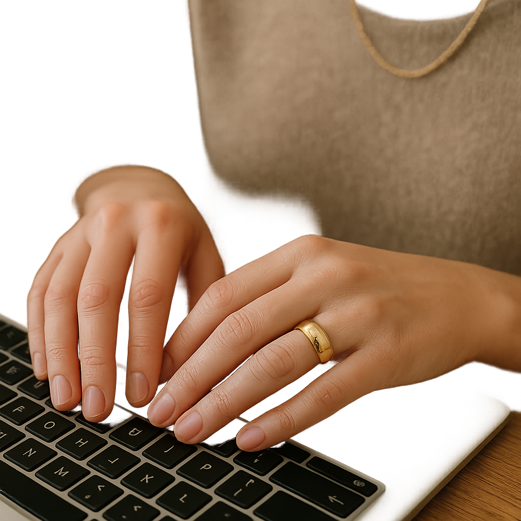 The ring stack rule: one band, one texture, stop