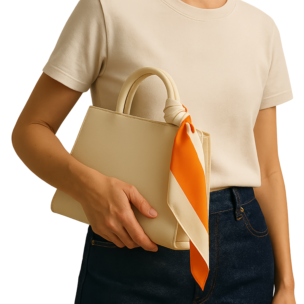 Use a bag handle as your third color (without buying one)