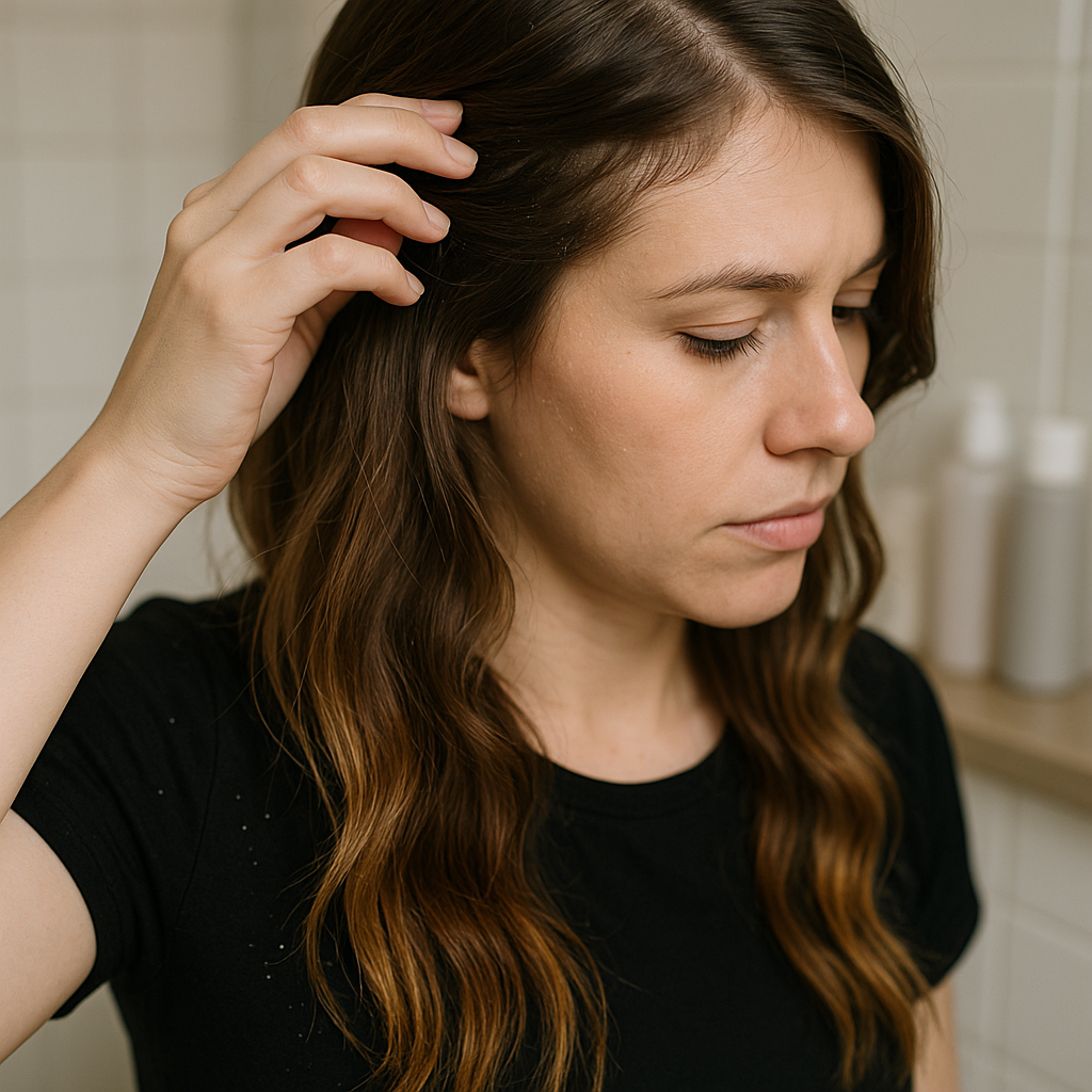 Your scalp likes fat: the omega-3 tell is flaky roots with oily ends