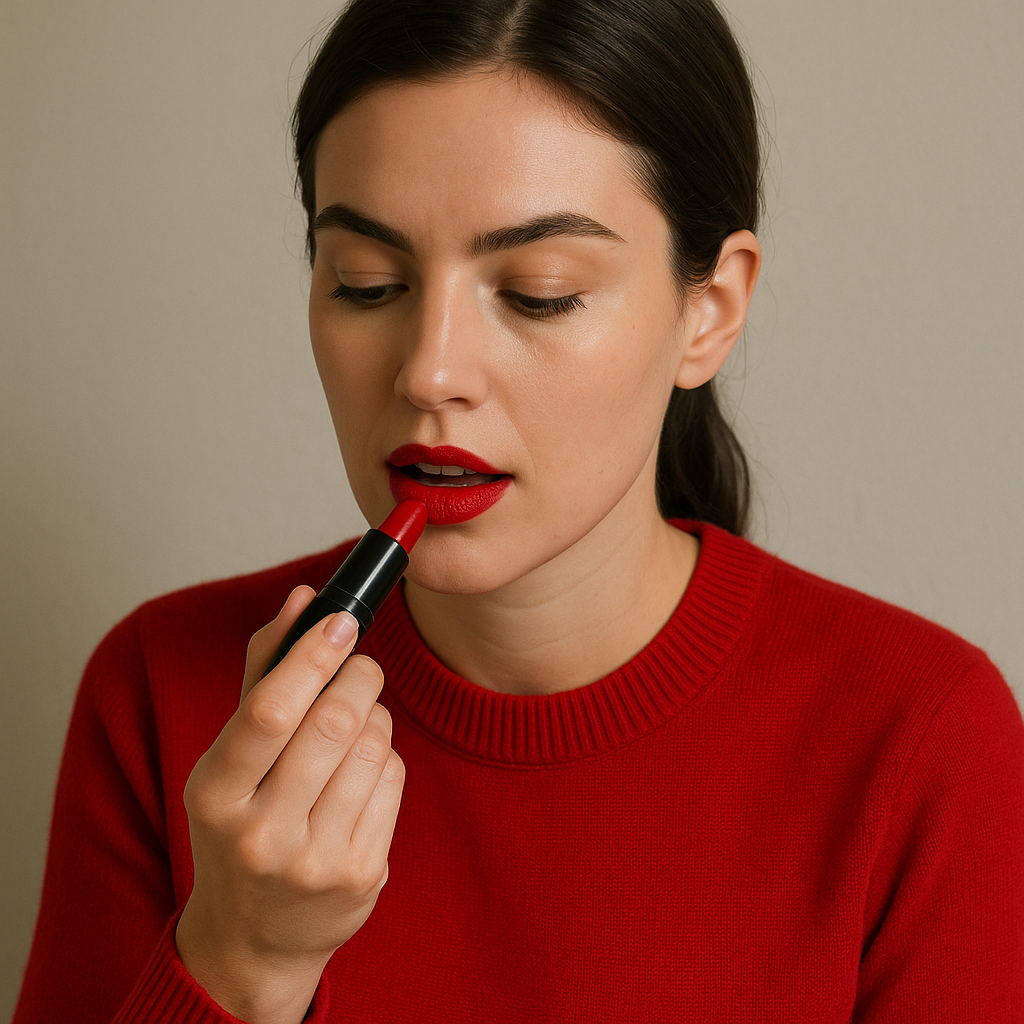 Monochrome makeup: match one feature and stop