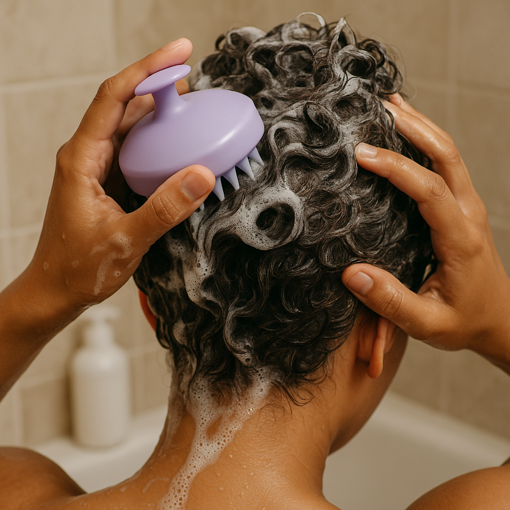 The silicone scalp brush routine that changed my lather